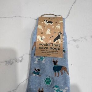 Socks with dog logos